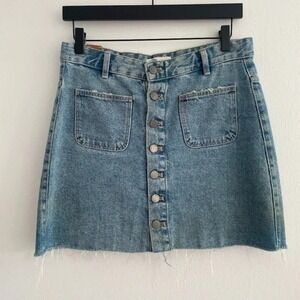 Zara TRF Blue Denim Mini Skirt‎ Medium